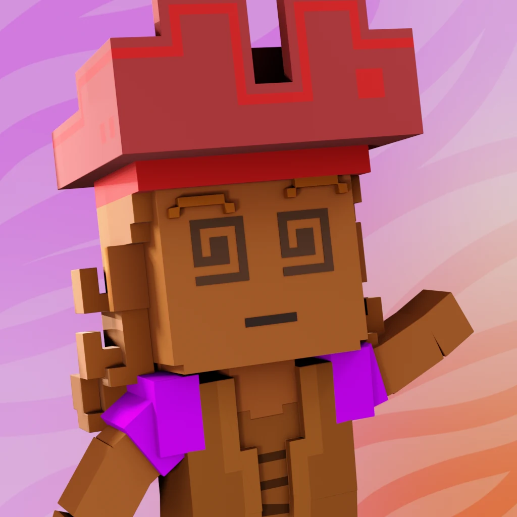 Pirate #3016 voxel render