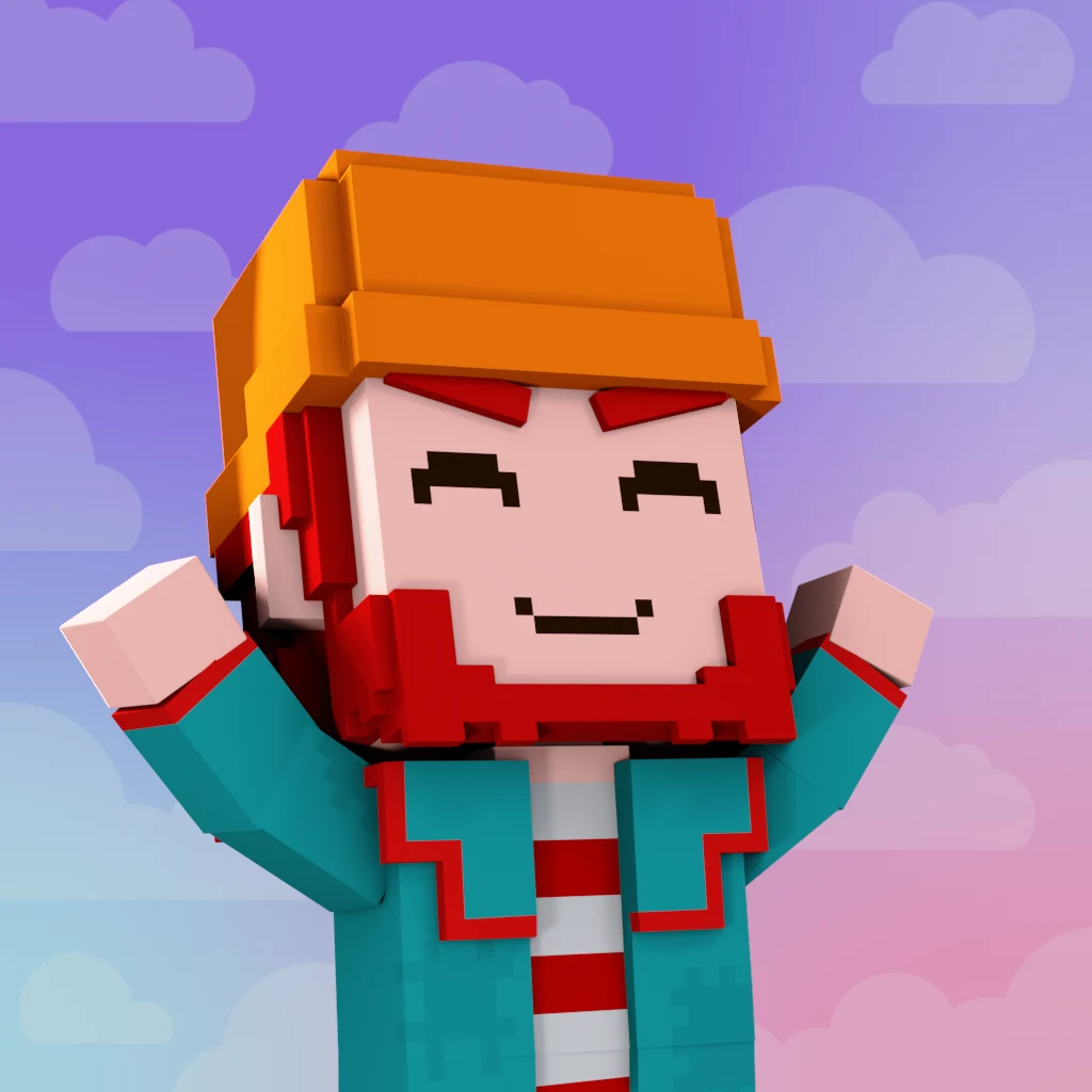 Pirate #3018 voxel render