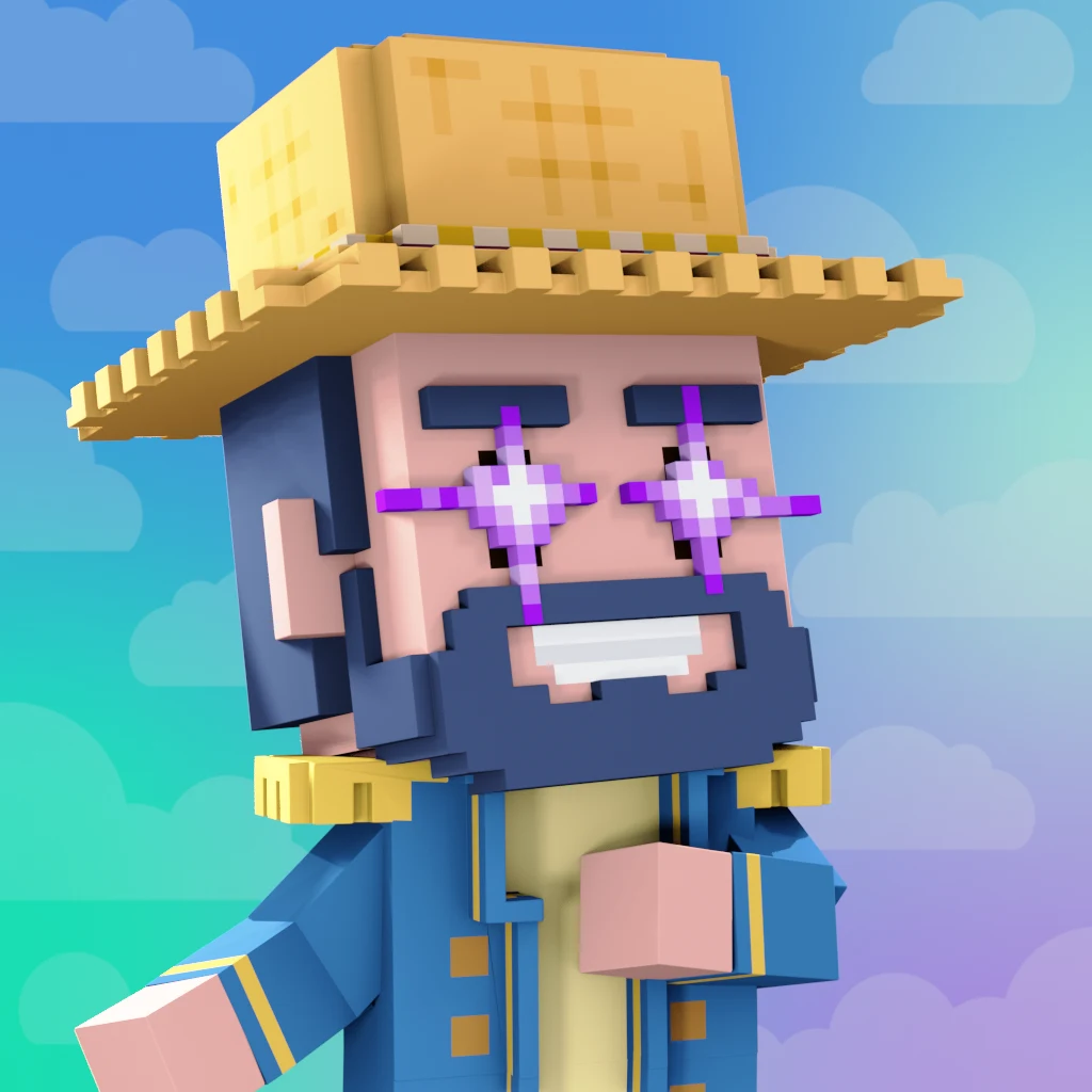 Pirate #3022 voxel render