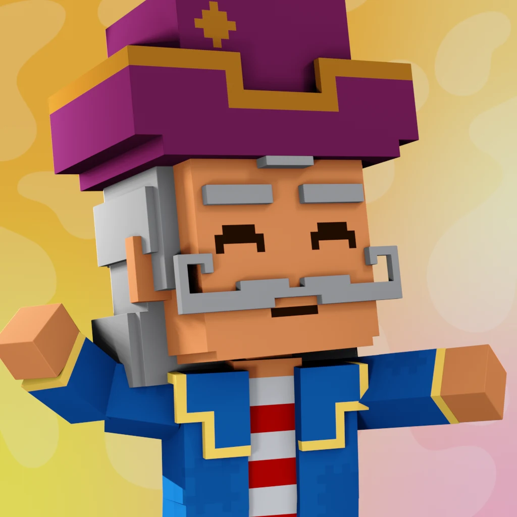 Pirate #3023 voxel render