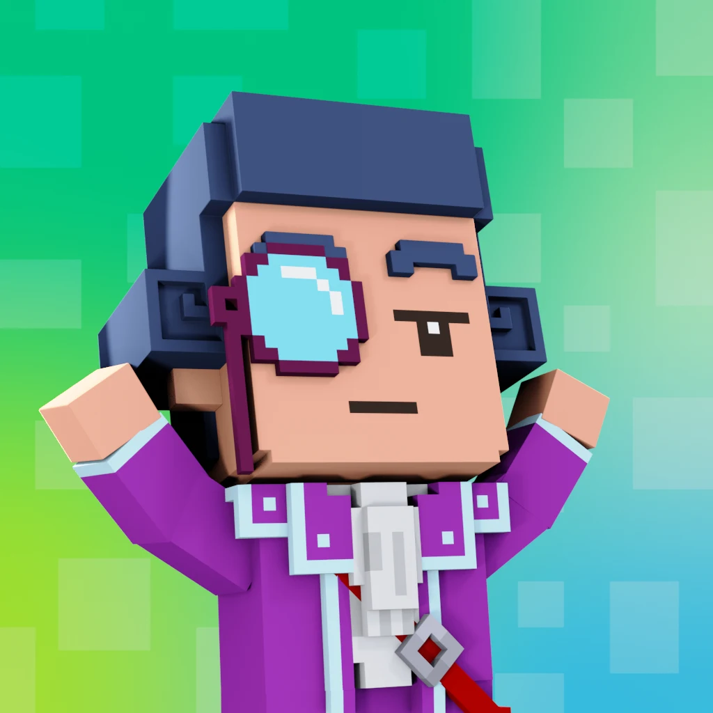 Pirate #3024 voxel render