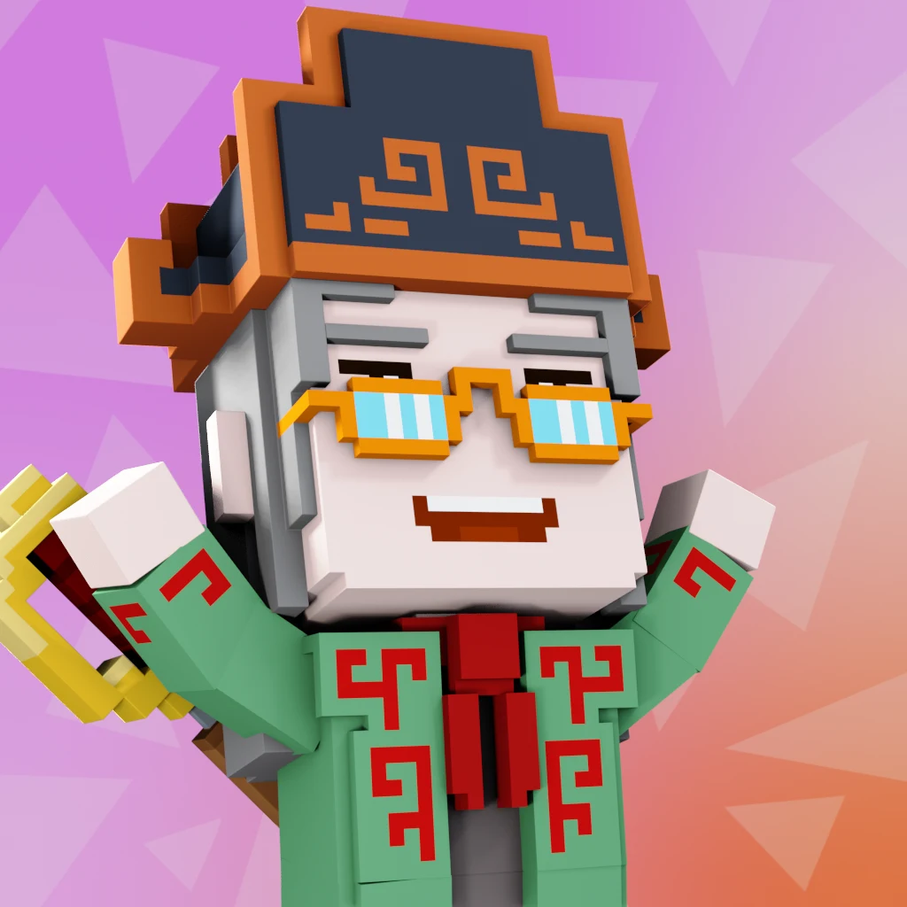 Pirate #3025 voxel render