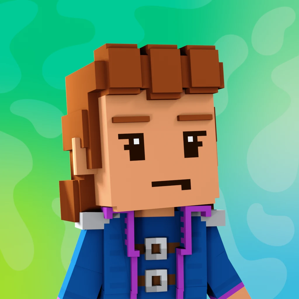 Pirate #3026 voxel render