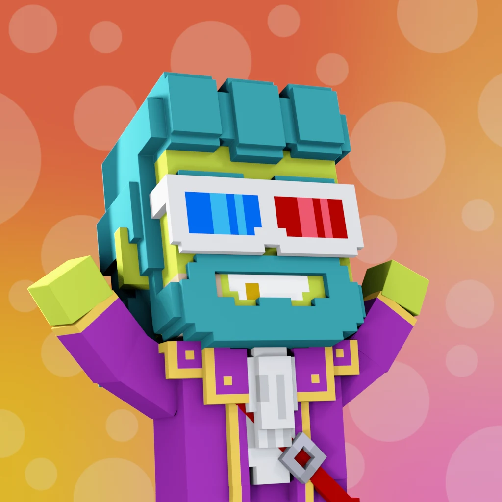 Pirate #3029 voxel render