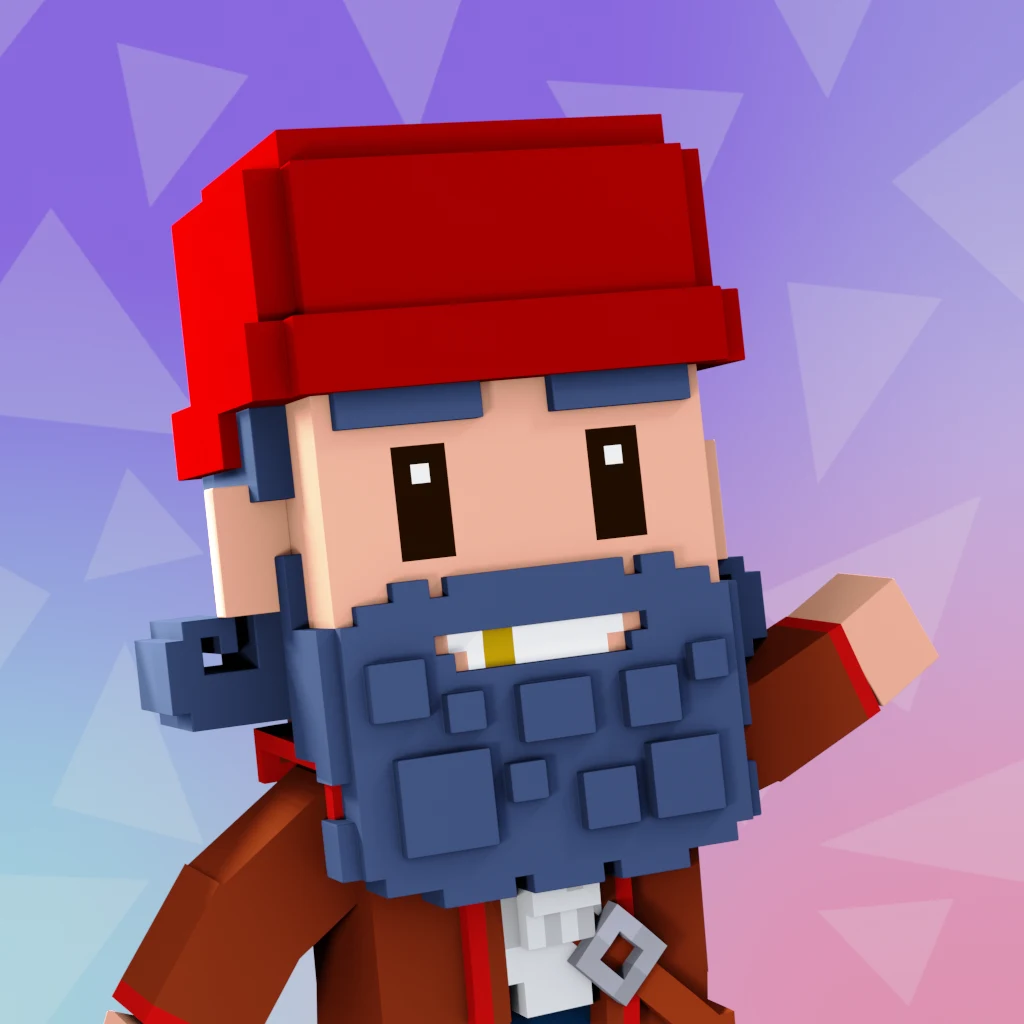 Pirate #3032 voxel render