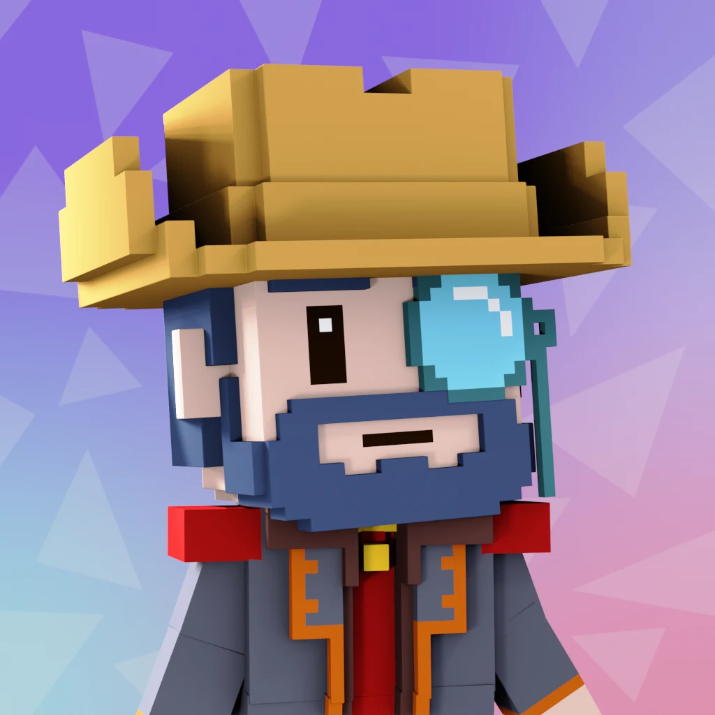 Pirate #3033 voxel render