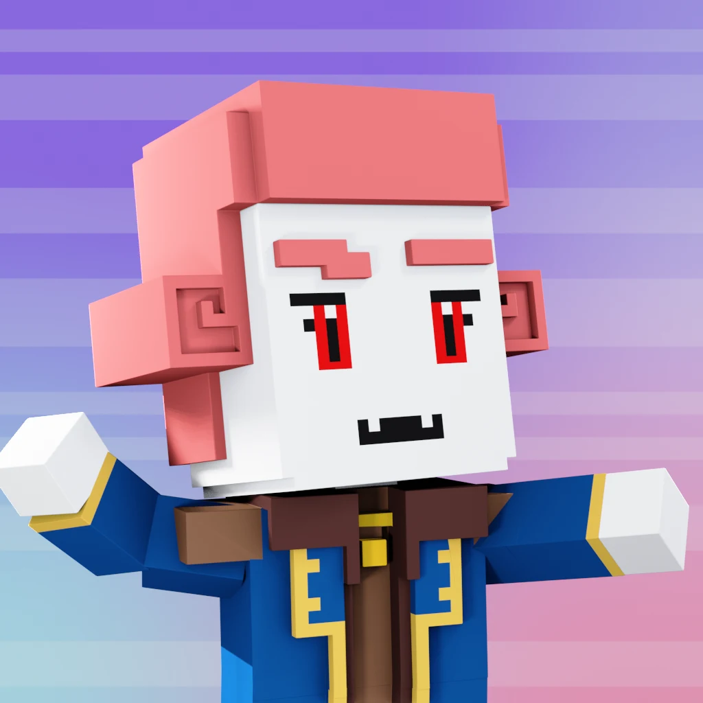 Pirate #3039 voxel render