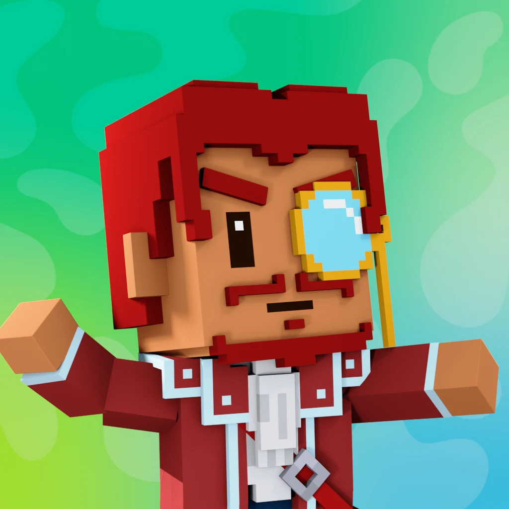 Pirate #304 voxel render