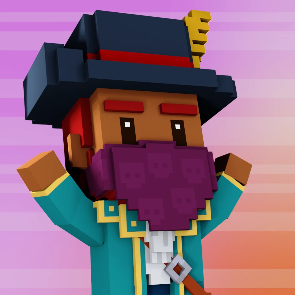 Pirate #3041 voxel render