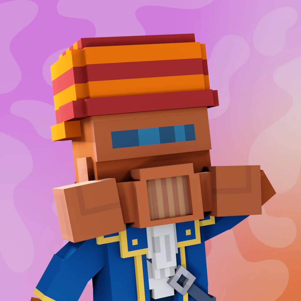 Pirate #3042 voxel render