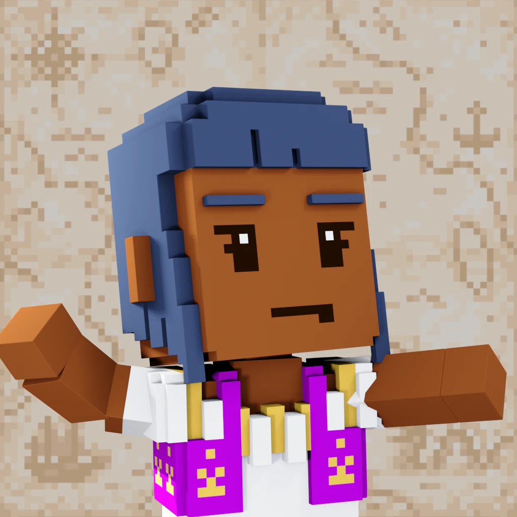 Pirate #3043 voxel render