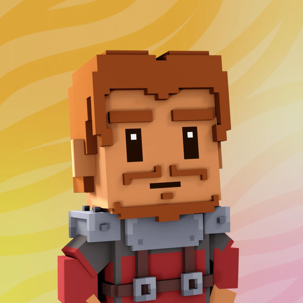 Pirate #3045 voxel render