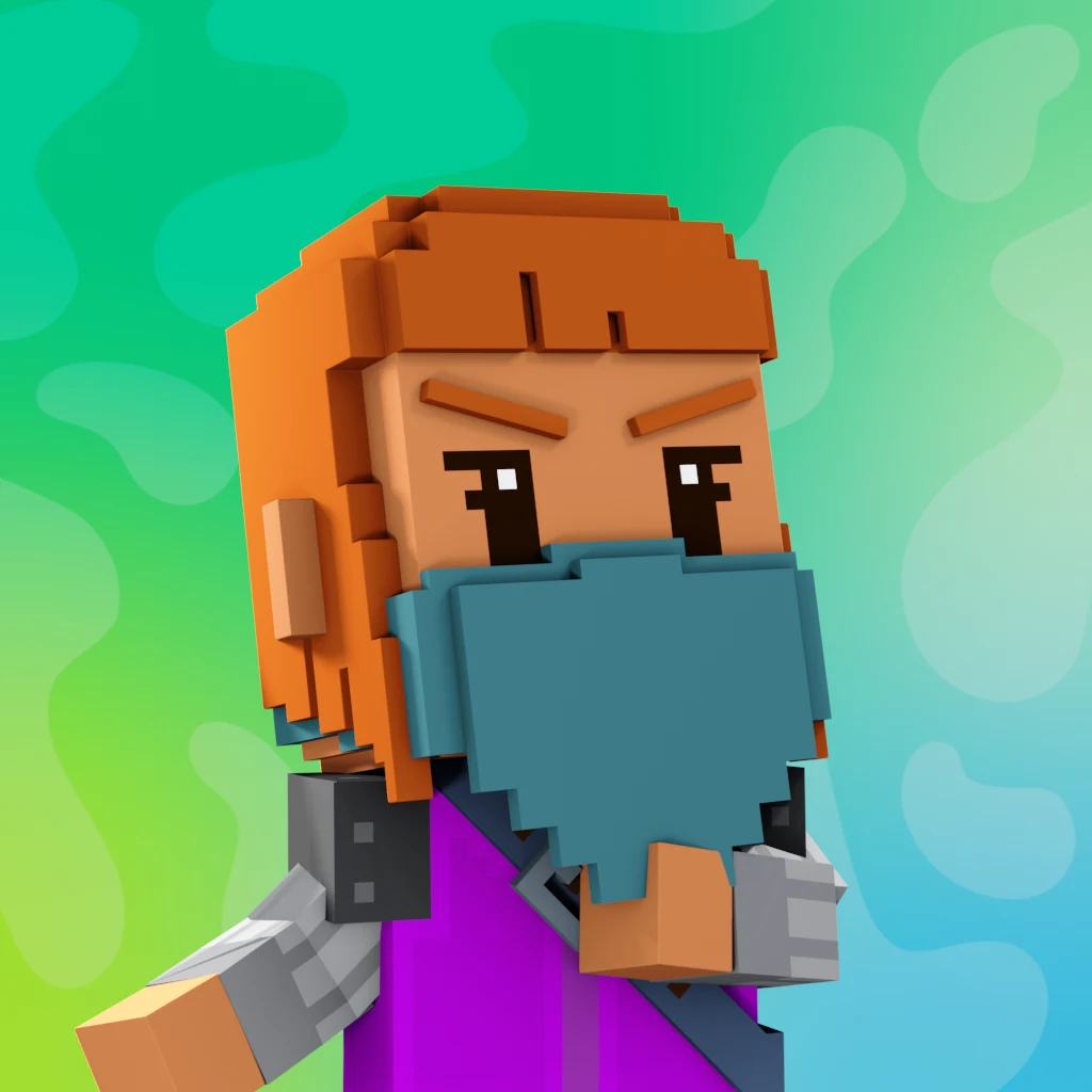 Pirate #3048 voxel render