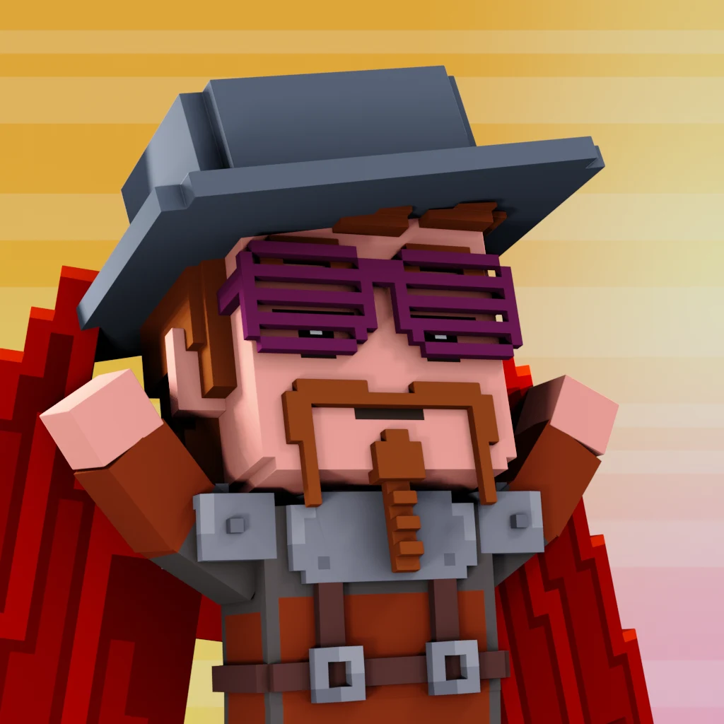 Pirate #3050 voxel render