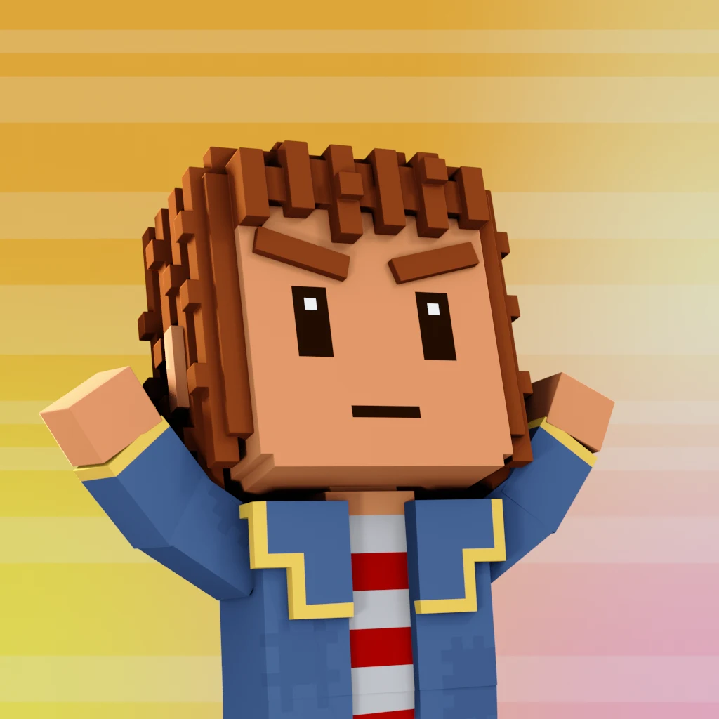 Pirate #3053 voxel render