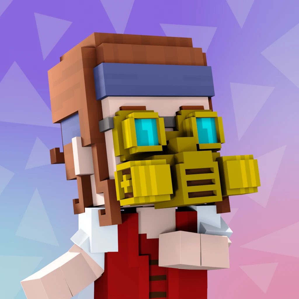 Pirate #3054 voxel render