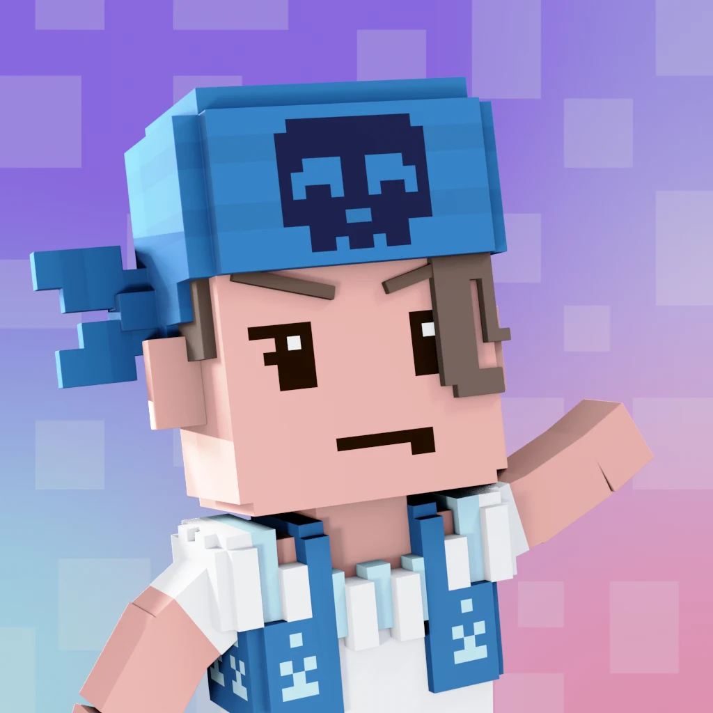 Pirate #3060 voxel render