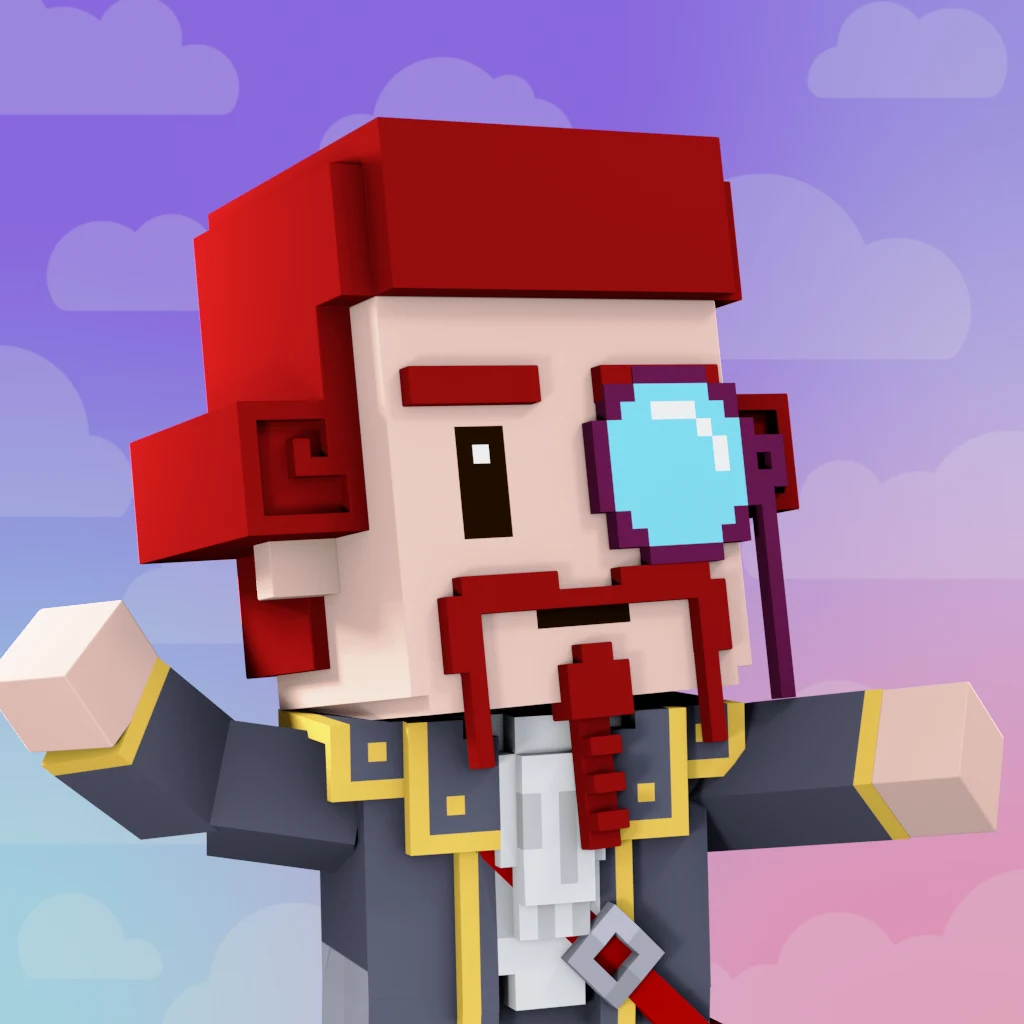 Pirate #3064 voxel render