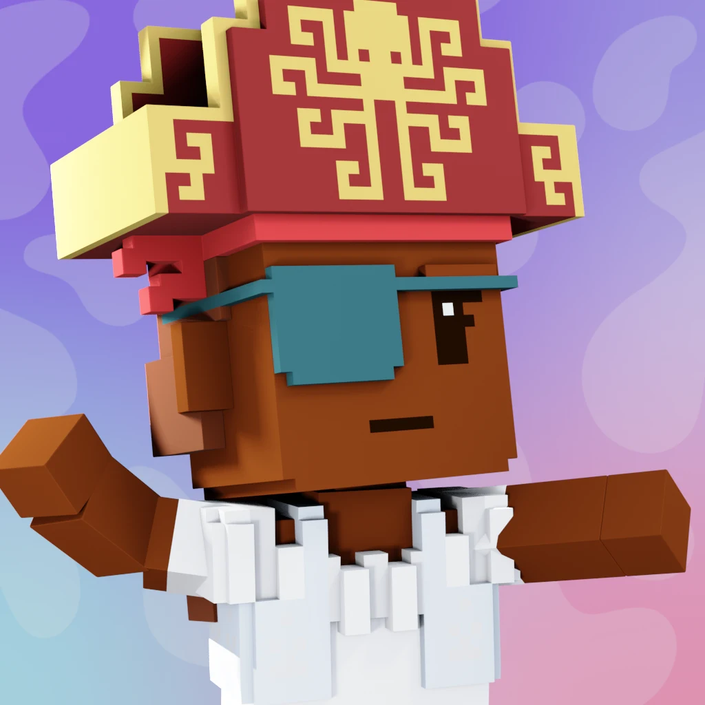 Pirate #3067 voxel render