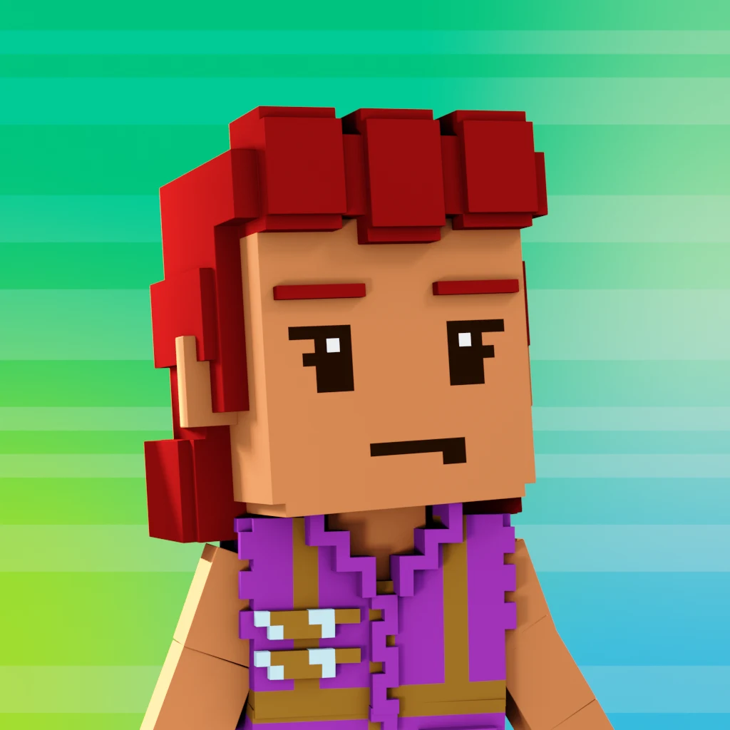 Pirate #3069 voxel render