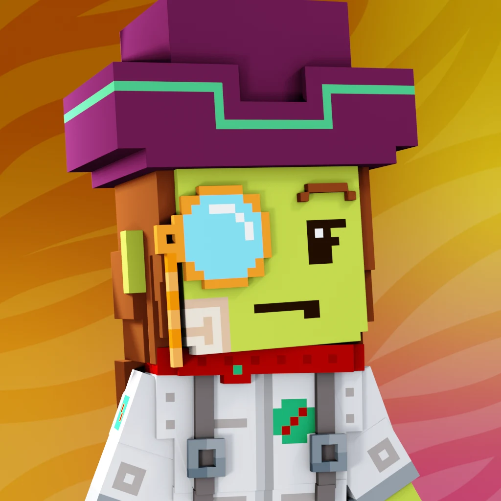 Pirate #3074 voxel render