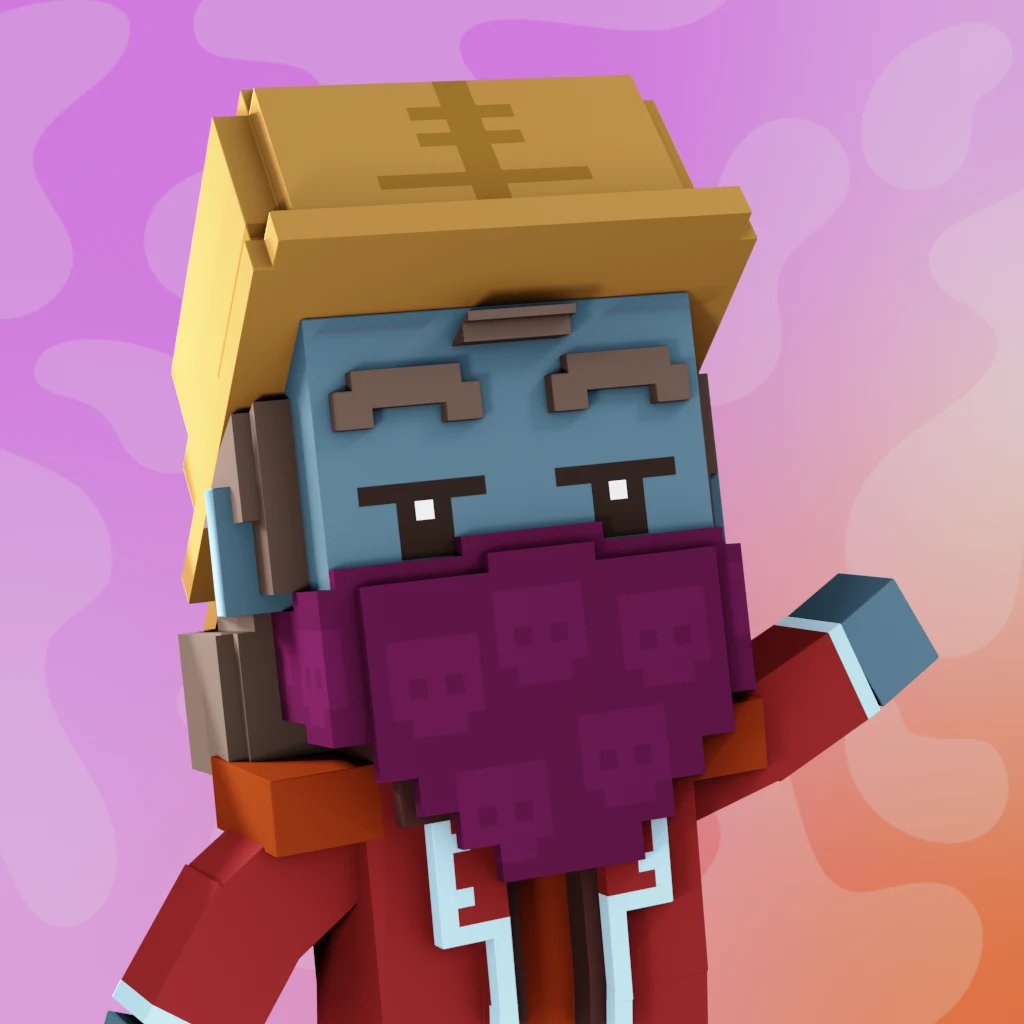 Pirate #3076 voxel render
