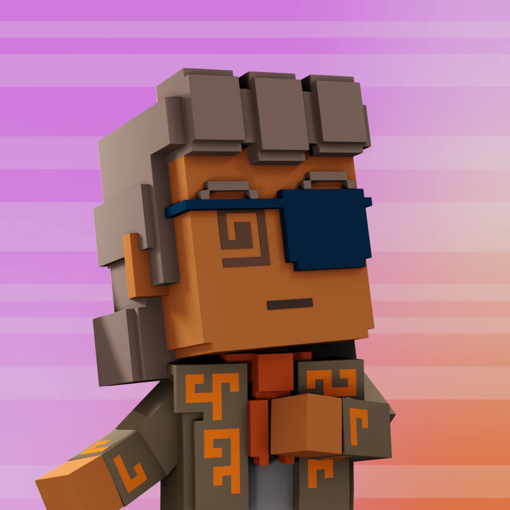 Pirate #3077 voxel render