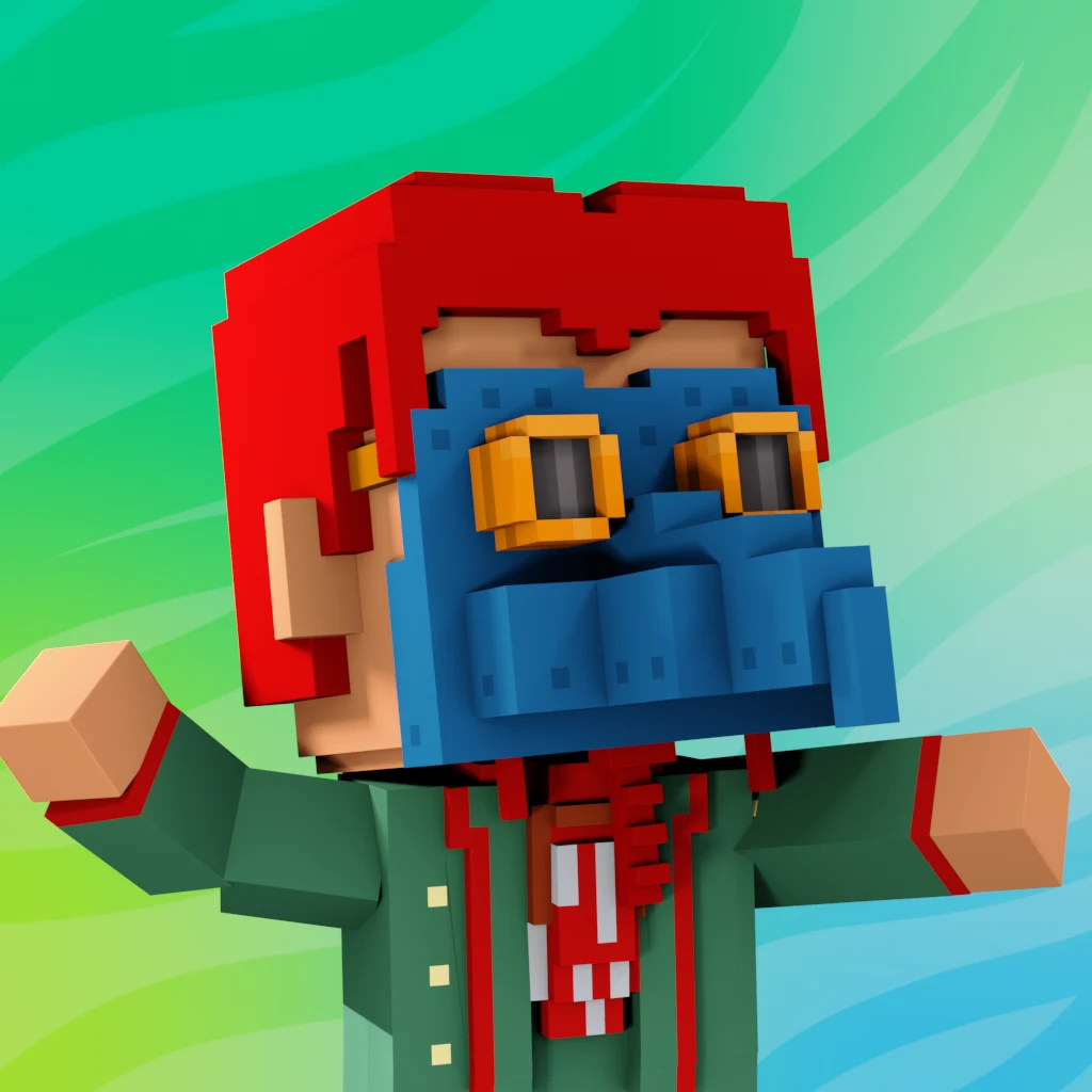 Pirate #3078 voxel render