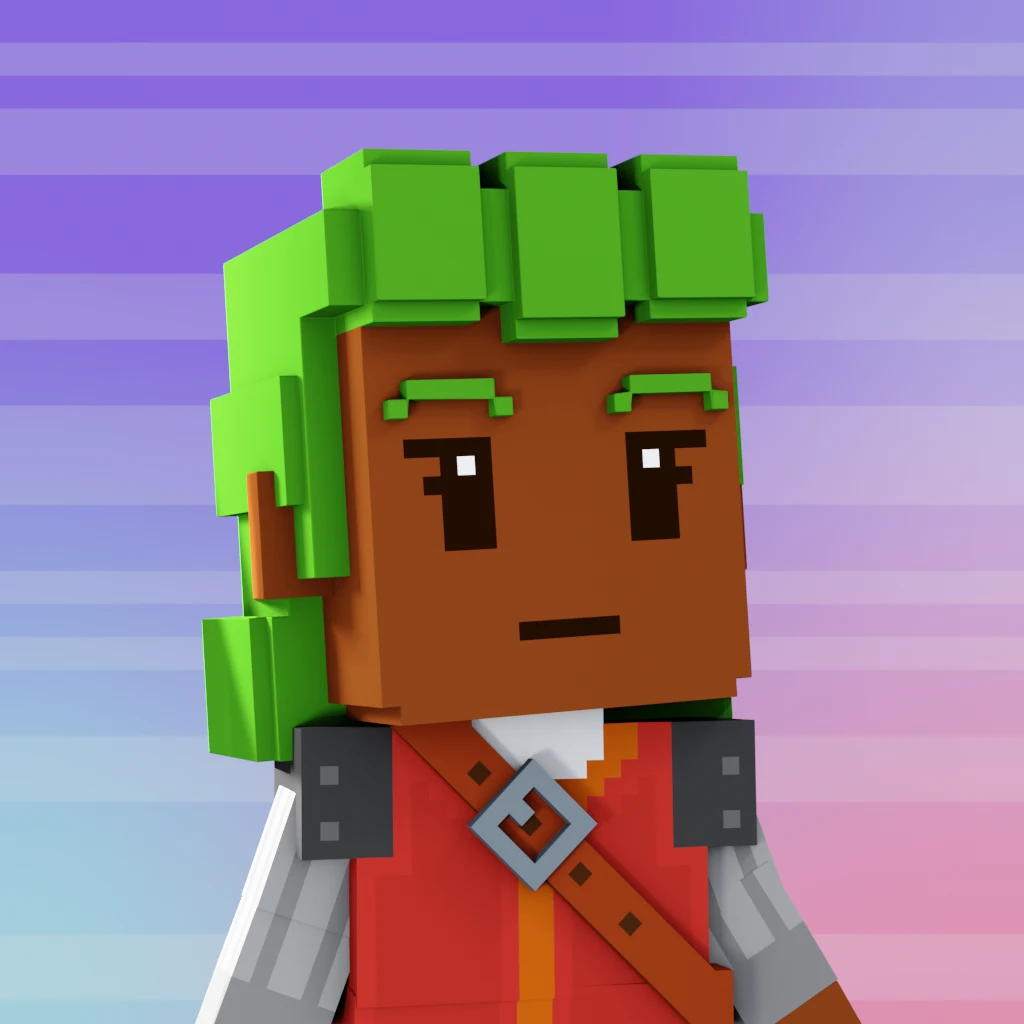 Pirate #3081 voxel render