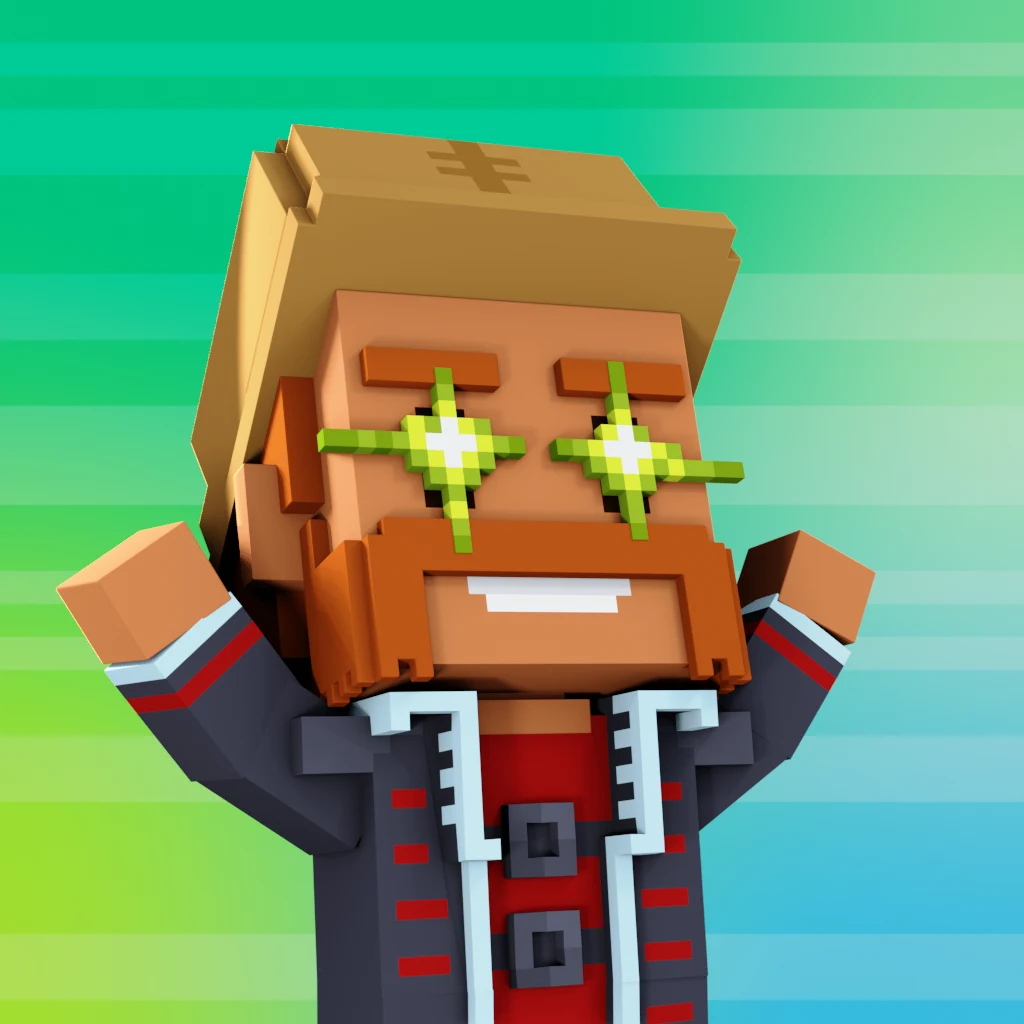 Pirate #3083 voxel render