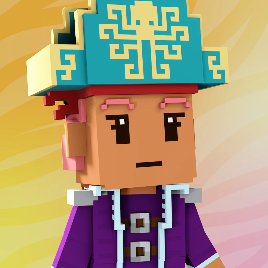 Pirate #3085 voxel render