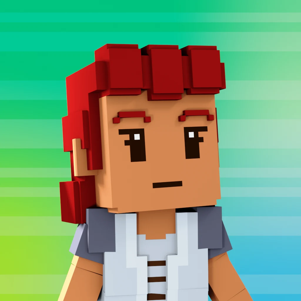 Pirate #3091 voxel render