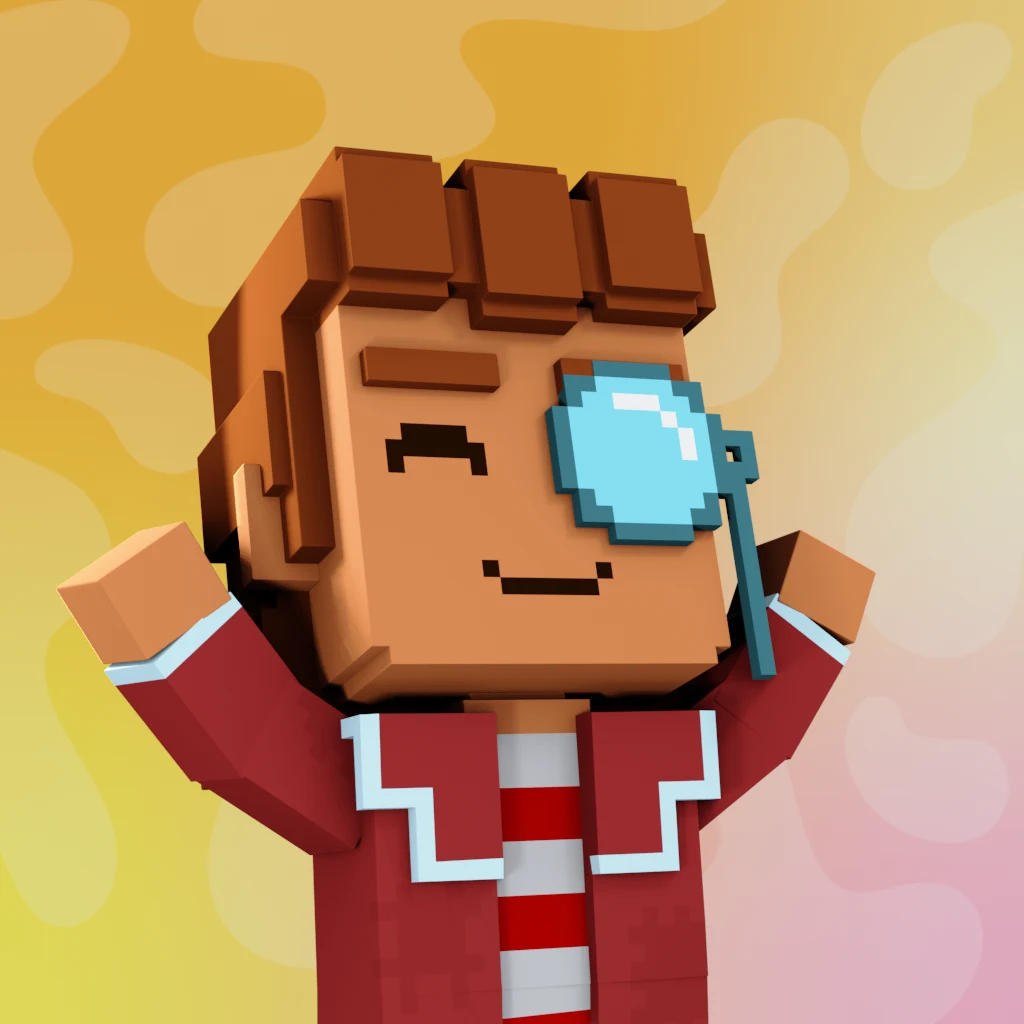 Pirate #3093 voxel render