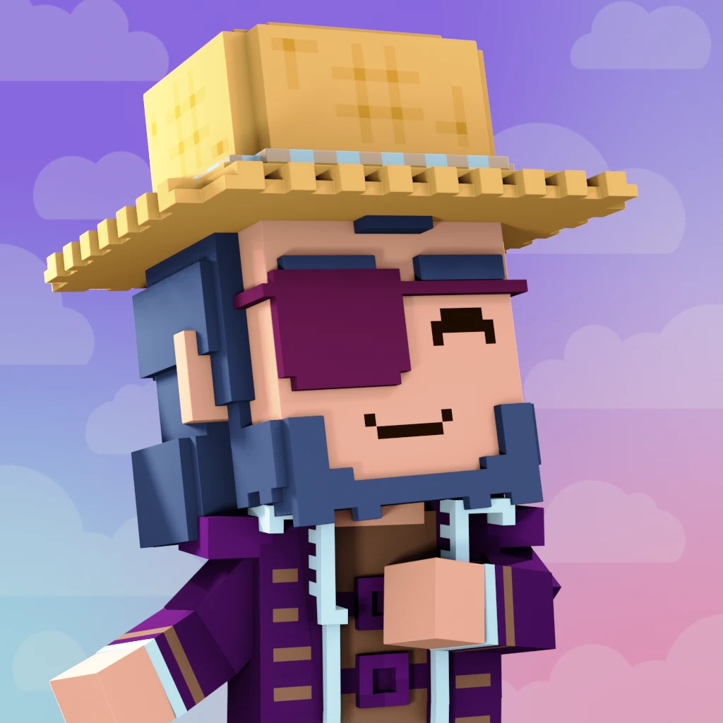 Pirate #3094 voxel render