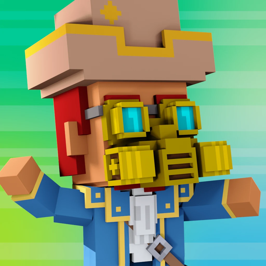 Pirate #3098 voxel render