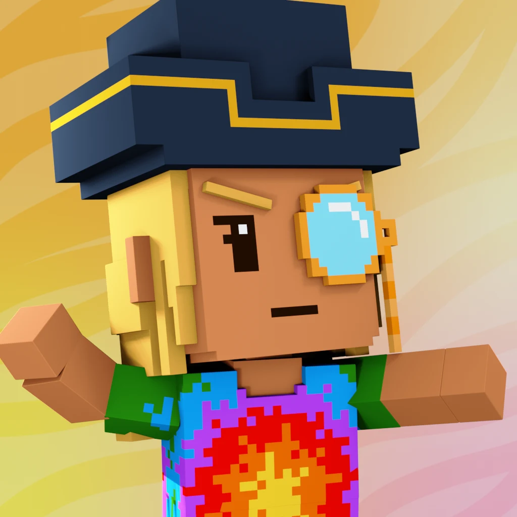 Pirate #310 voxel render