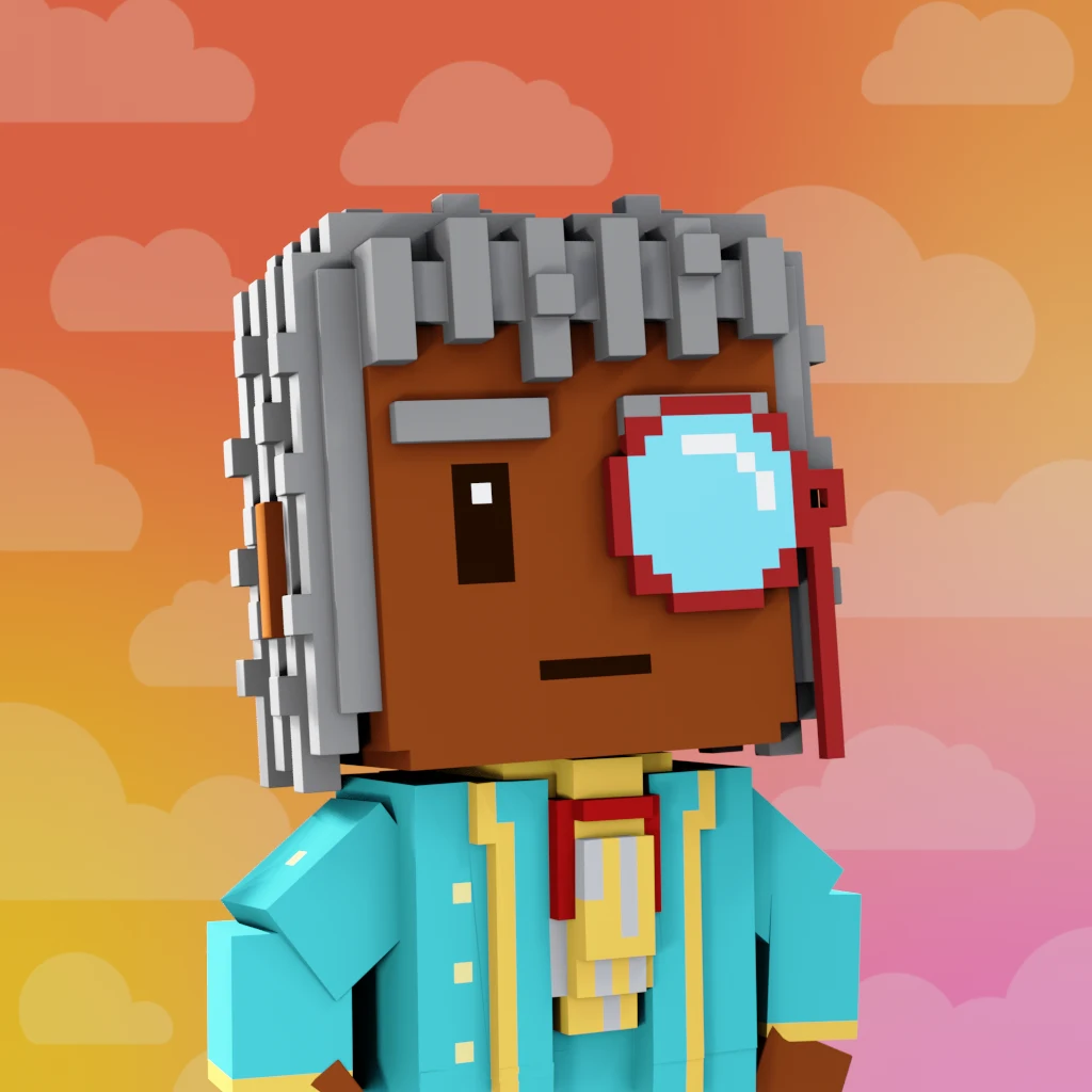 Pirate #3102 voxel render