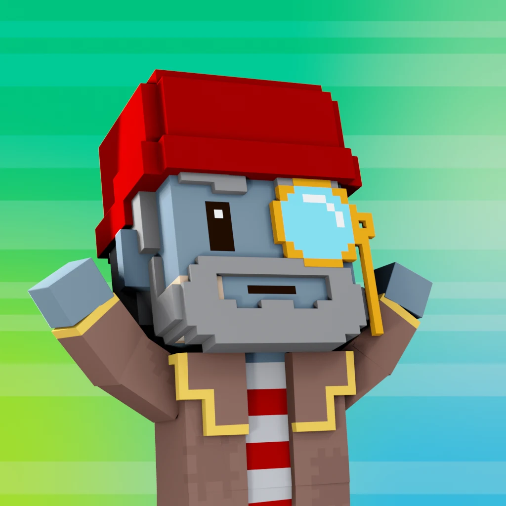Pirate #3104 voxel render