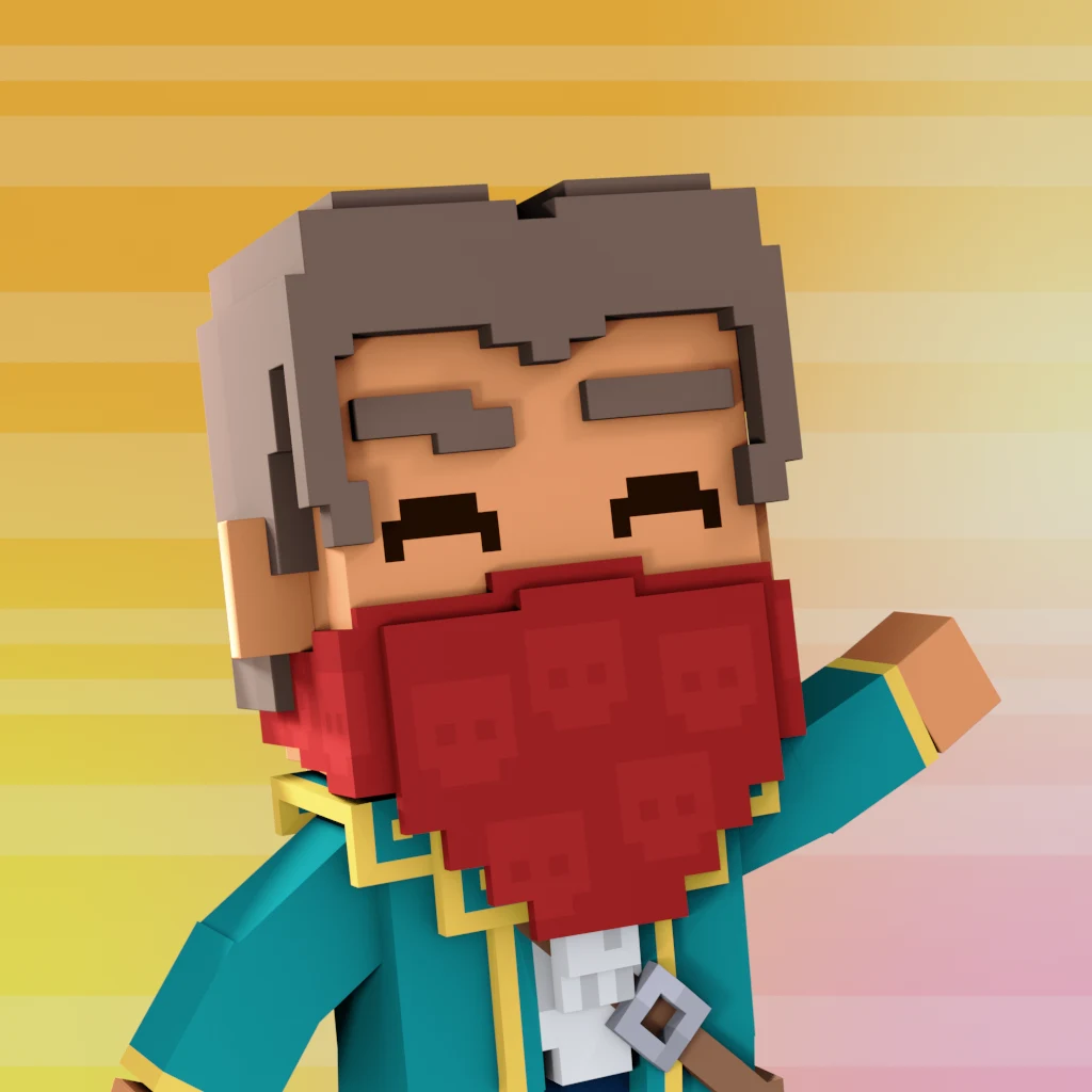 Pirate #3107 voxel render
