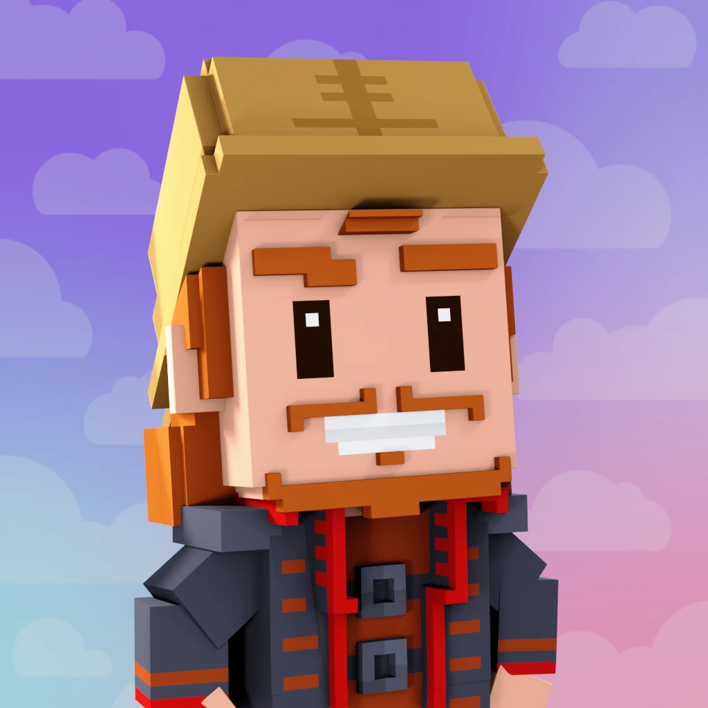 Pirate #3109 voxel render