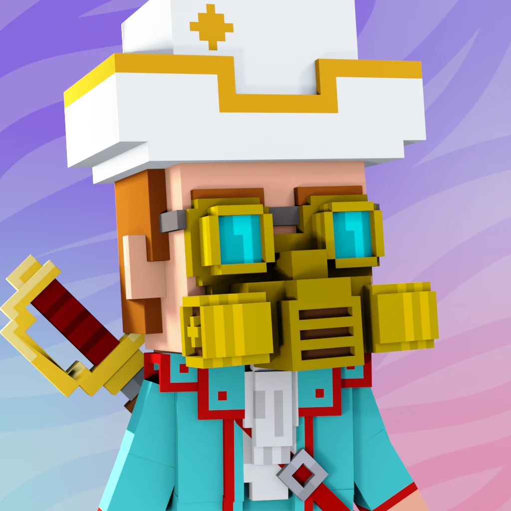 Pirate #3110 voxel render