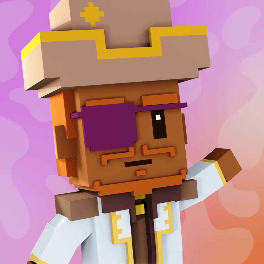 Pirate #3113 voxel render