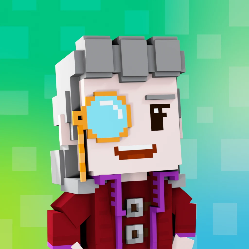 Pirate #3117 voxel render