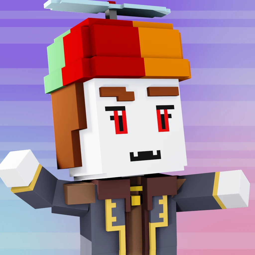 Pirate #3119 voxel render
