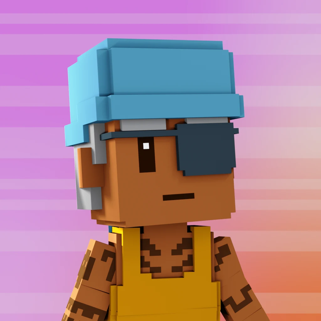 Pirate #3122 voxel render