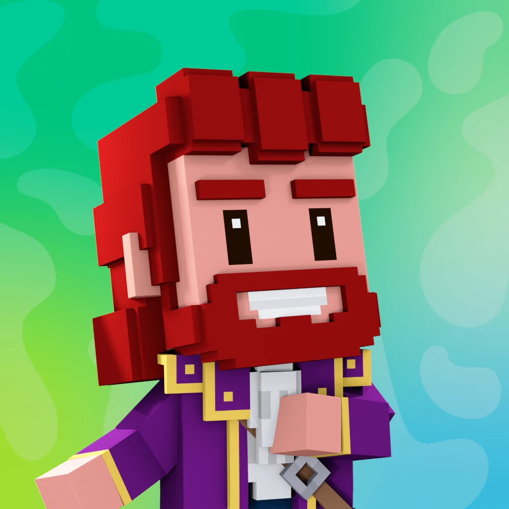 Pirate #3123 voxel render