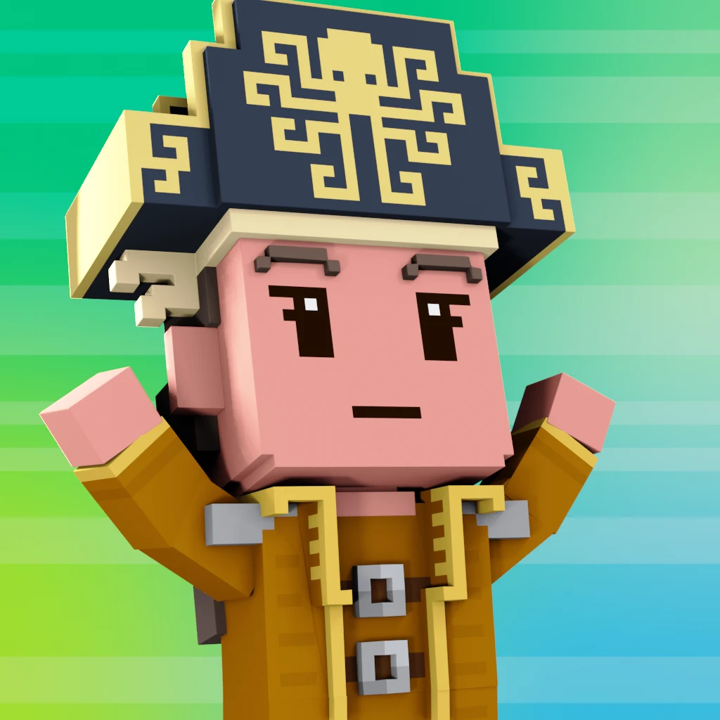 Pirate #3124 voxel render