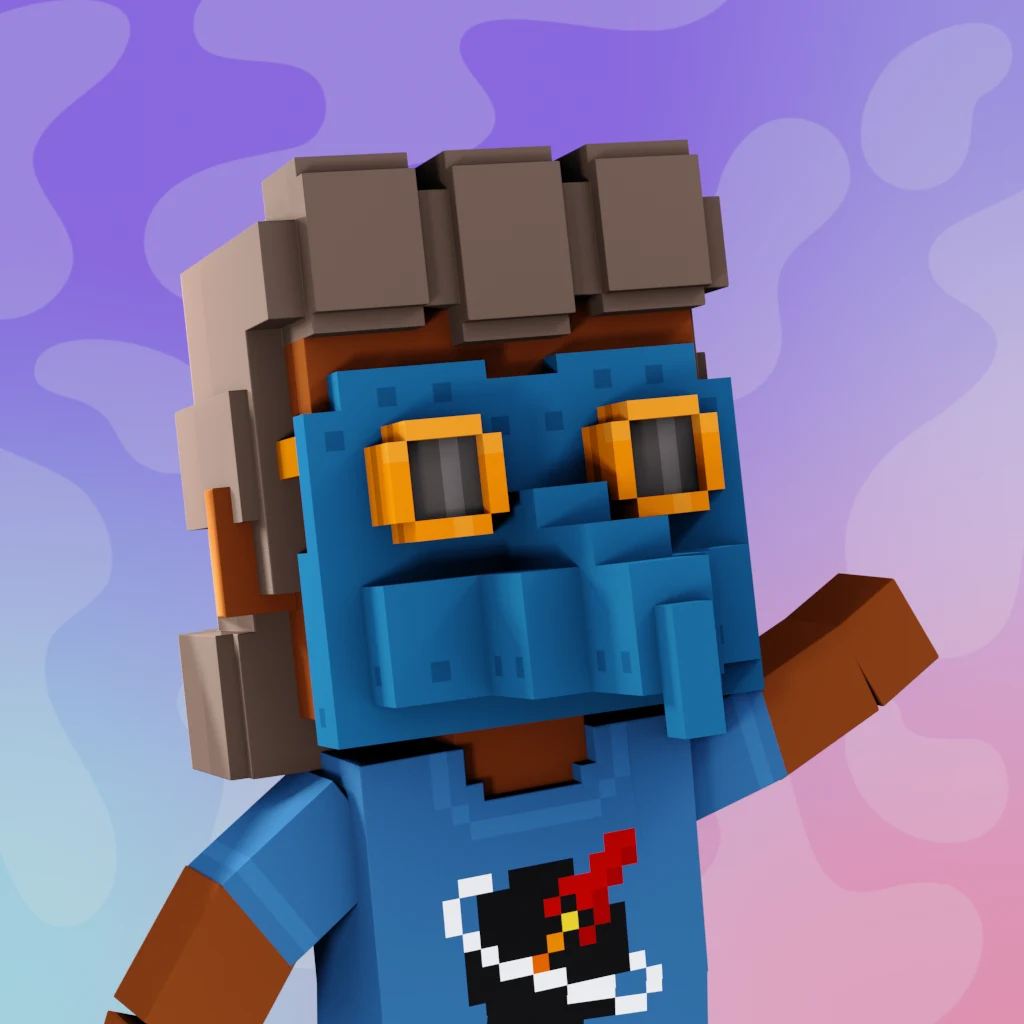 Pirate #3128 voxel render