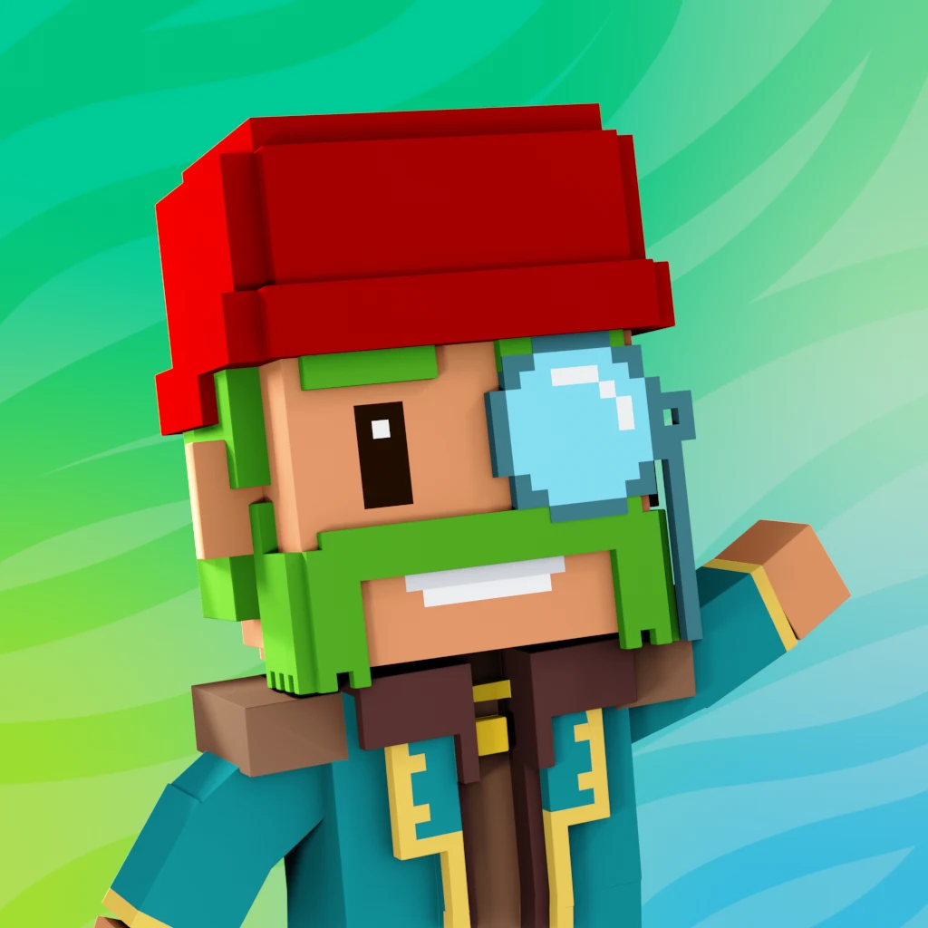 Pirate #3129 voxel render