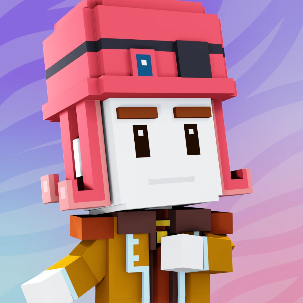 Pirate #313 voxel render